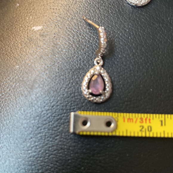 Amethyst Dangle Earrings - Picture 5 of 5